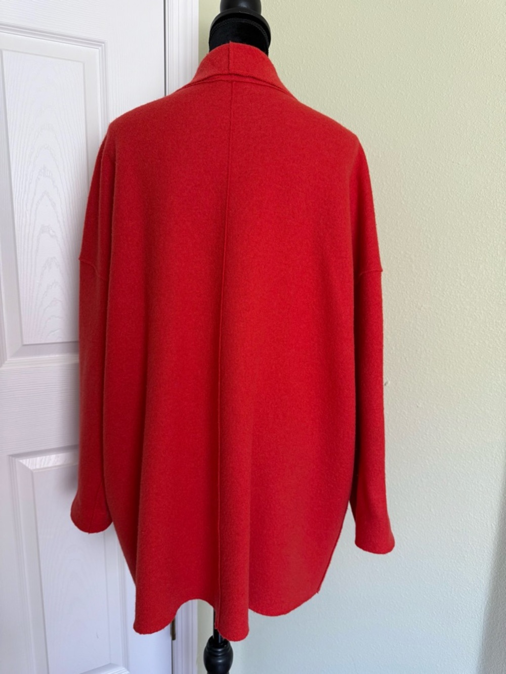 Eileen Fisher Wool Kimono Shawl Collar Jacket - Picture 4 of 10